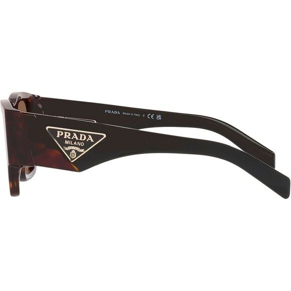 Prada PR 10ZS 2AU06B Tortoise Plastic Pillow Sunglasses Brown Lens - Picture 3 of 3